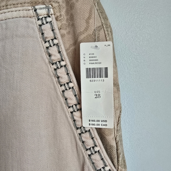 Anthropologie, New Pilcro The Camp Wanderer Pink Rose Patchwork Pants Size 28 - Picture 11 of 15